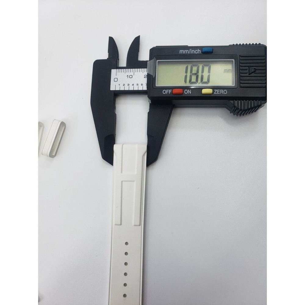 NEW AUTHENTIC HERMES PARIS RUBBER WATCH STRAP BAND 18MM X 116.8MM FOR DEPLOYMENT - Picture 3 of 4